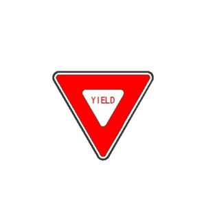 Yield Sign Backer