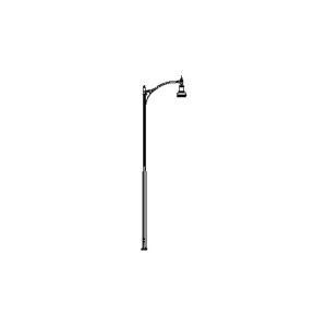 Santa Fe Series Octagonal Pole w/ Santa Fe Series Single Arm w/ Boston Common-18 Series Luminaire